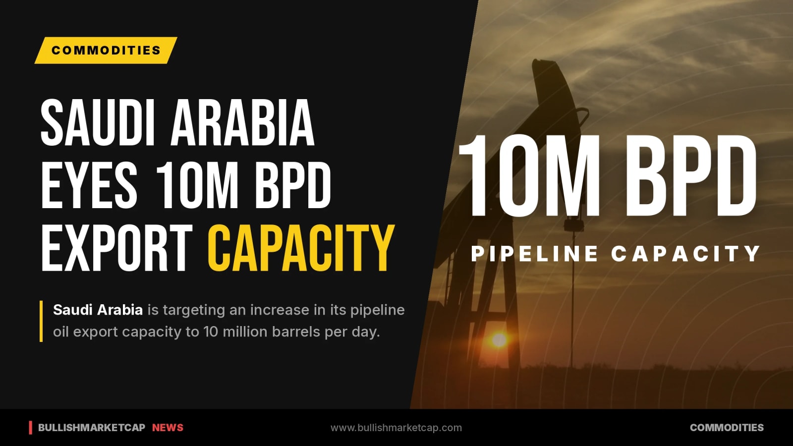 Saudi Arabia Eyes 10 Million Bpd Oil Export Capacity