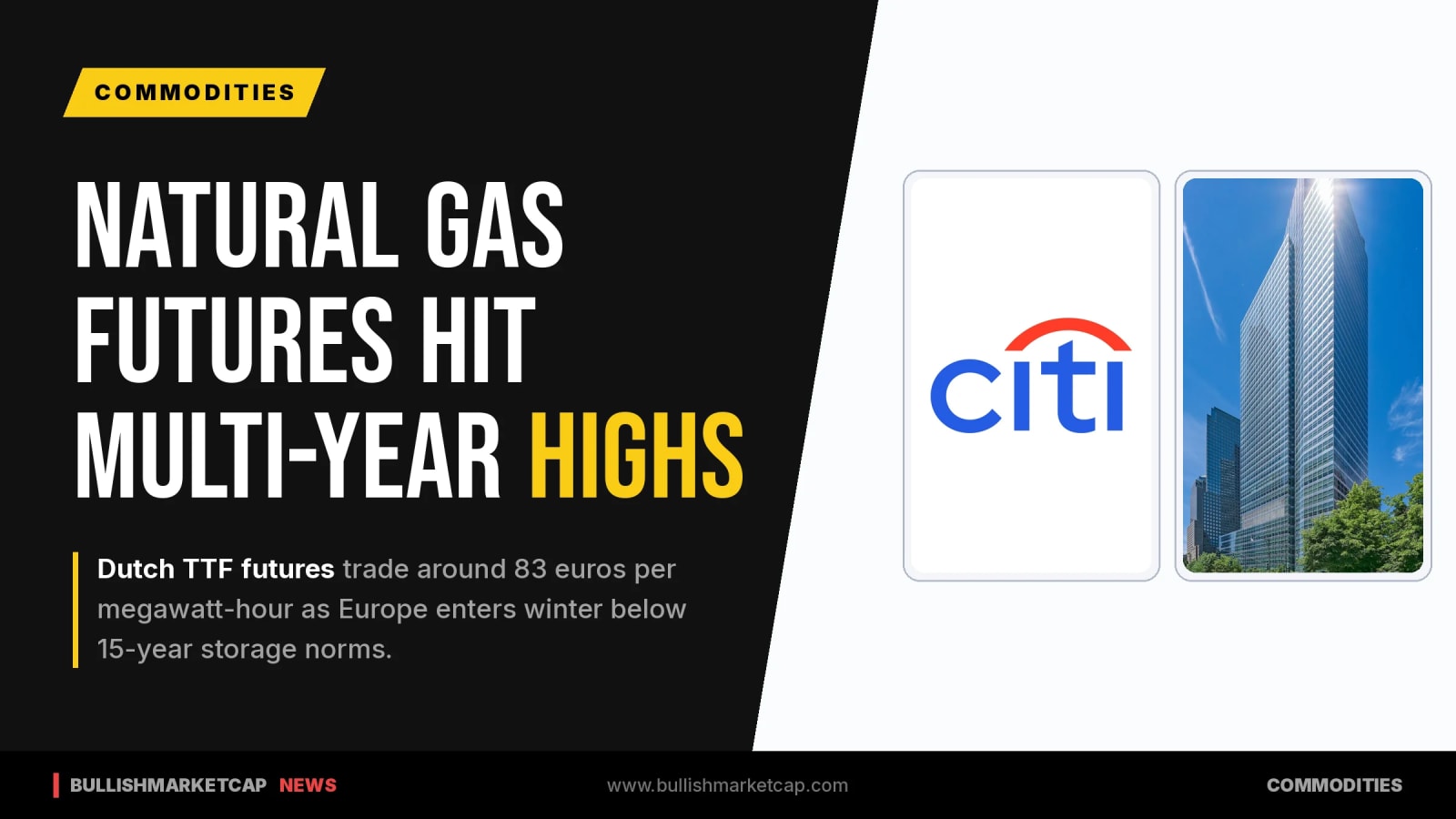 European Natural Gas Prices Head for Multi-Year Highs