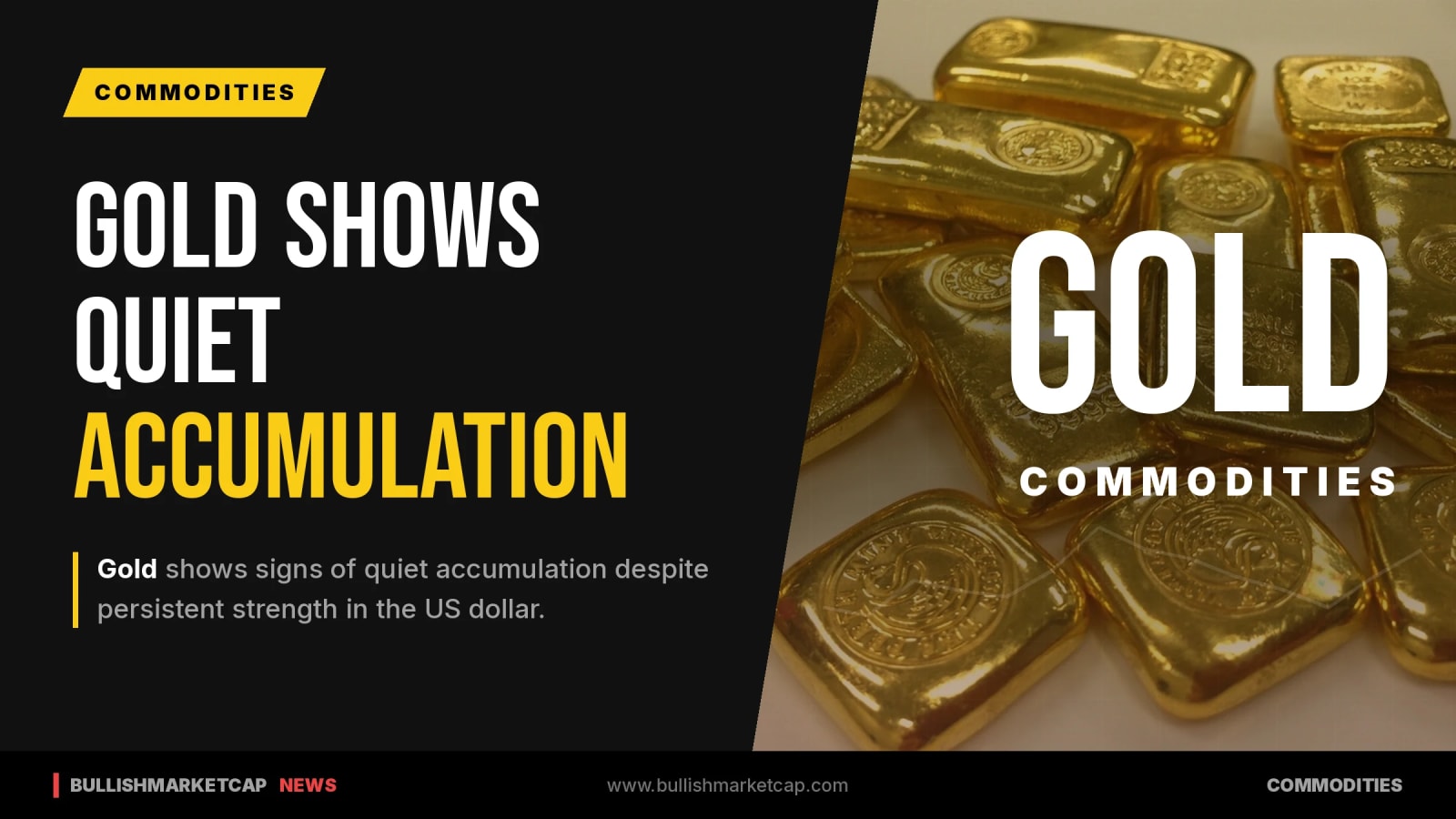 Gold Shows Quiet Accumulation Amid US Dollar Strength