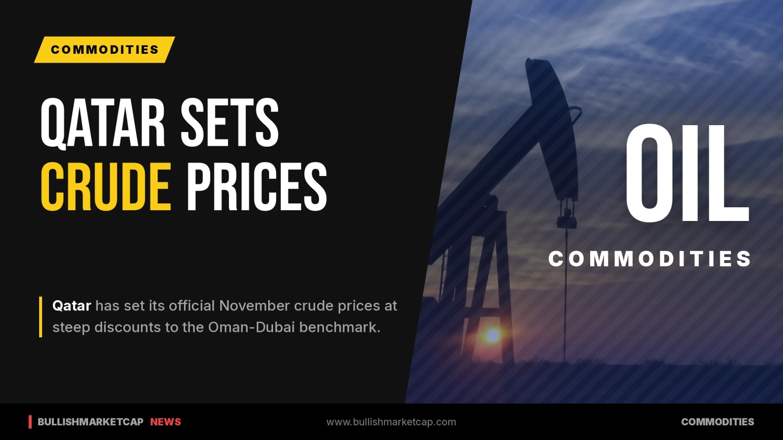 Qatar Sets November Crude Prices at Steep Discounts