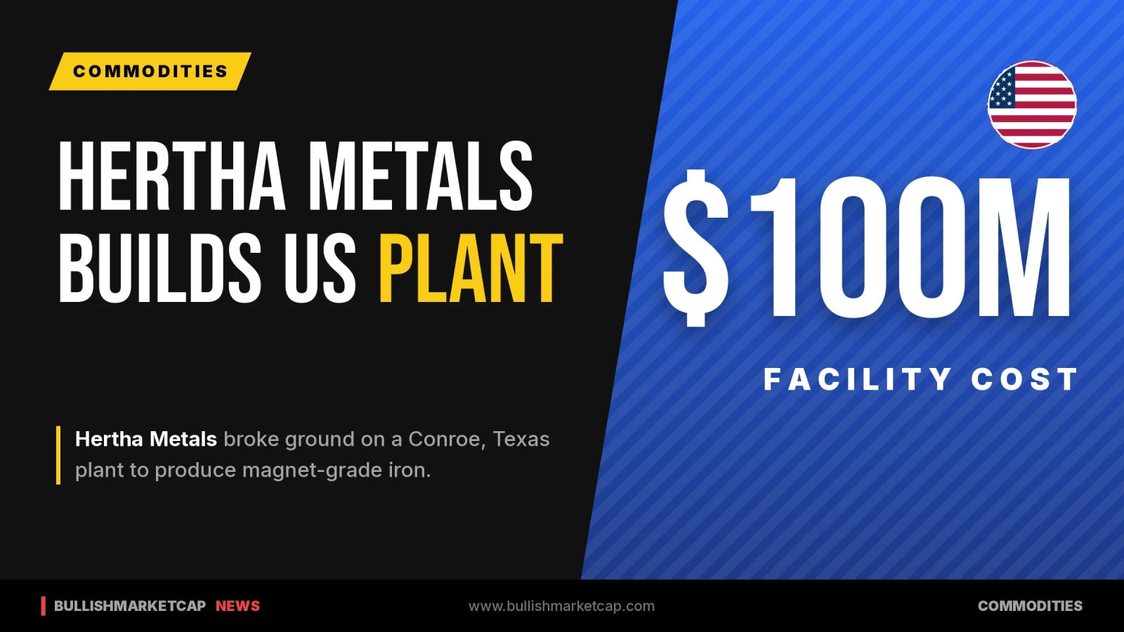 Hertha Metals Breaks Ground on $100M US Plant