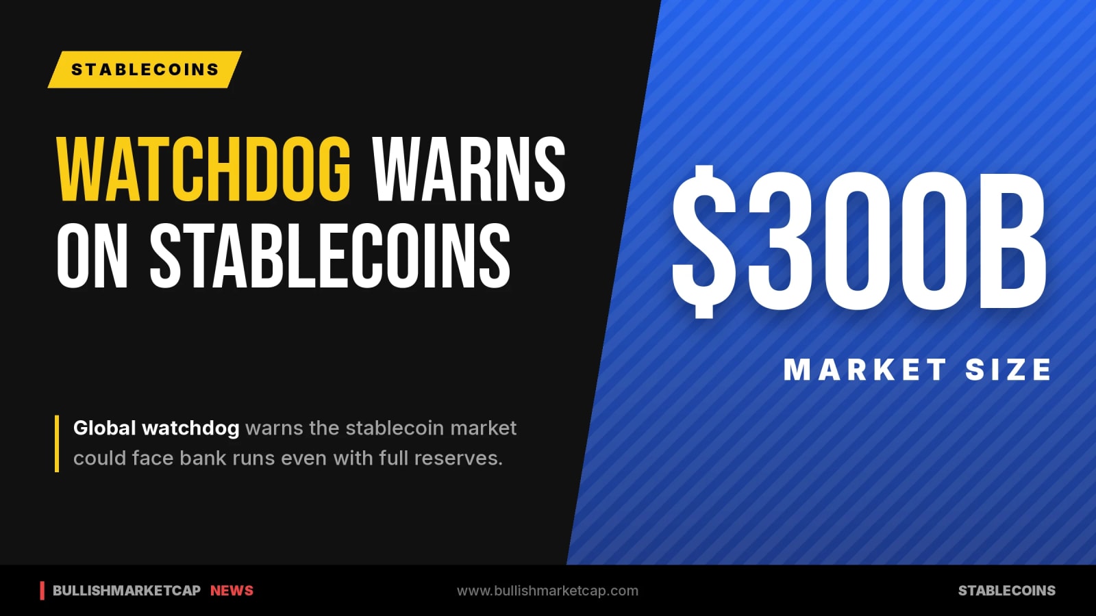 Global Watchdog Warns Stablecoins Face Bank Run Risks