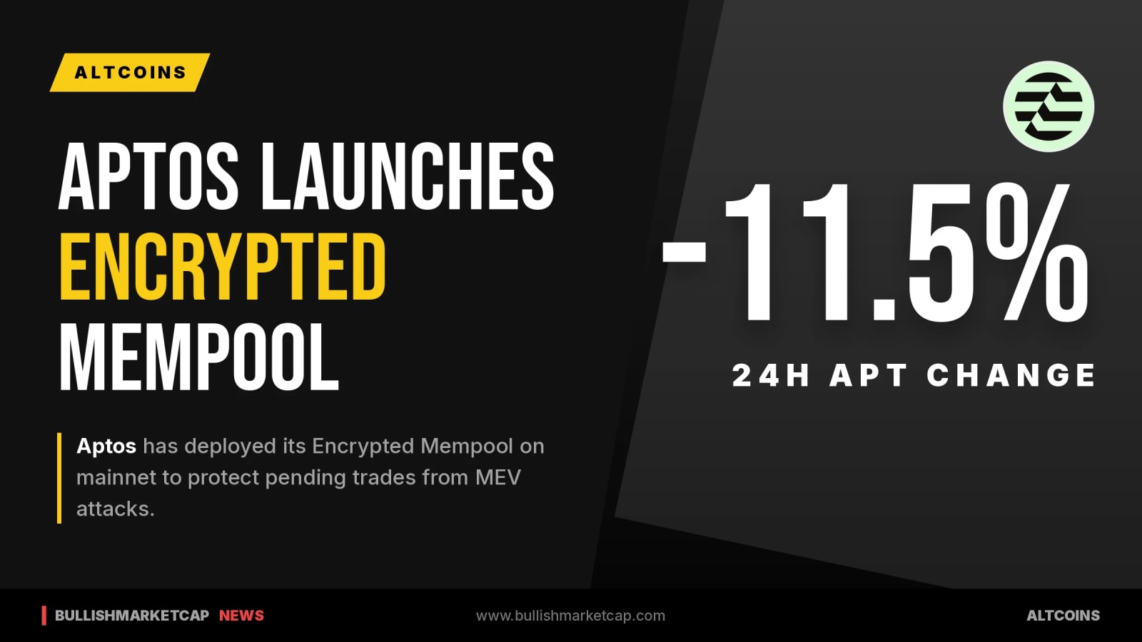 Aptos Launches Encrypted Mempool on Mainnet