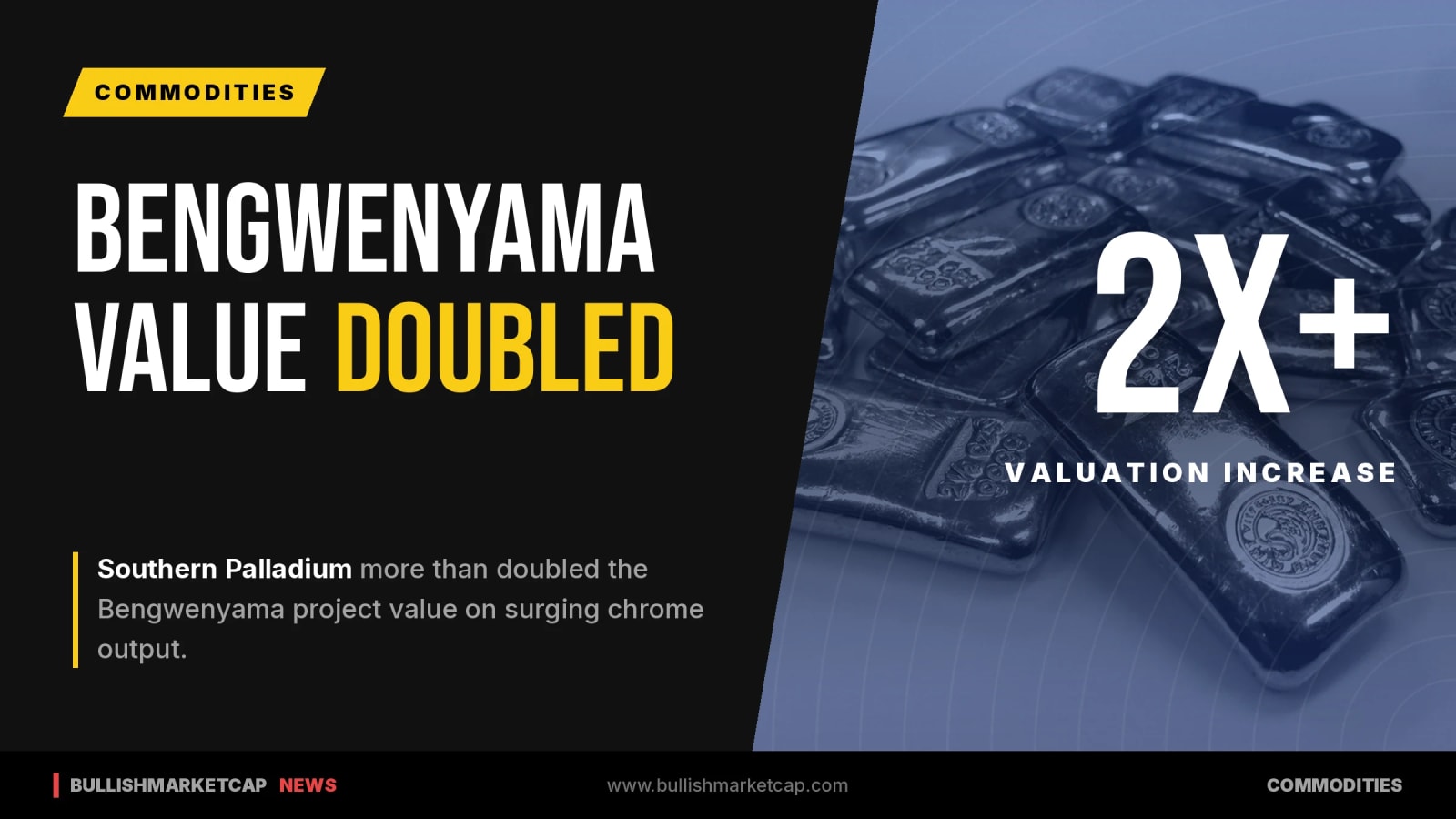 Southern Palladium Doubles Bengwenyama Value on Chrome Output