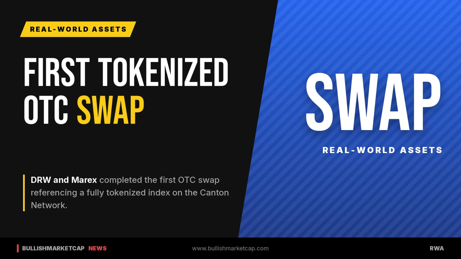 DRW and Marex Complete First OTC Swap on Canton Network