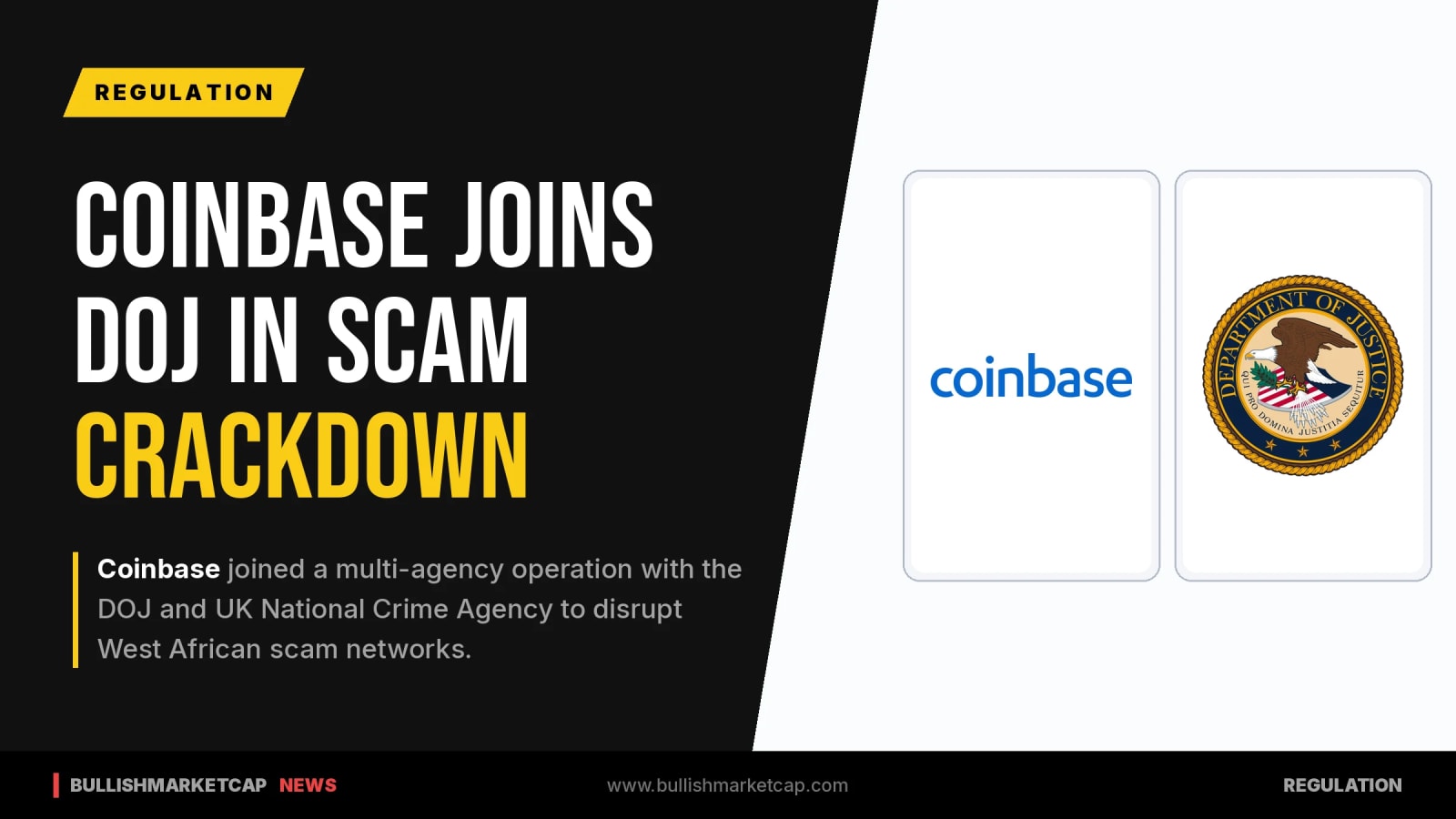 Coinbase Joins DOJ and UK Police to Target West Africa Scams