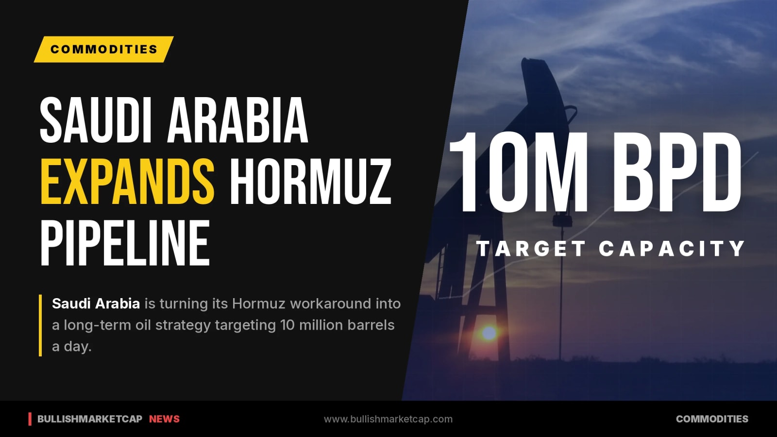 Saudi Arabia Expands Hormuz Oil Pipeline Capacity