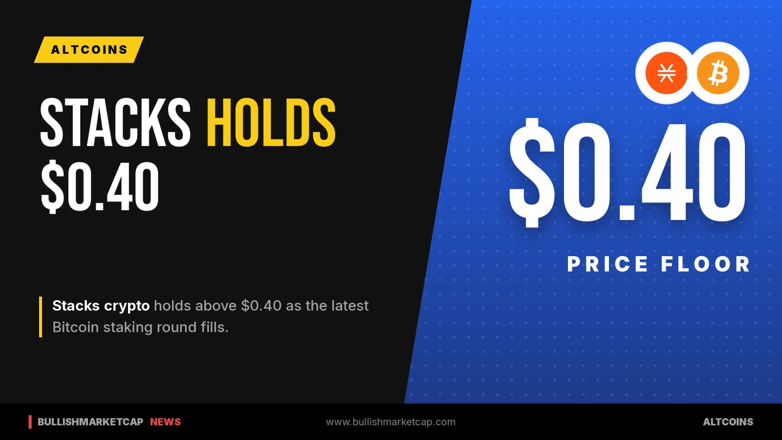 Stacks Crypto Holds Above $0.40 Level