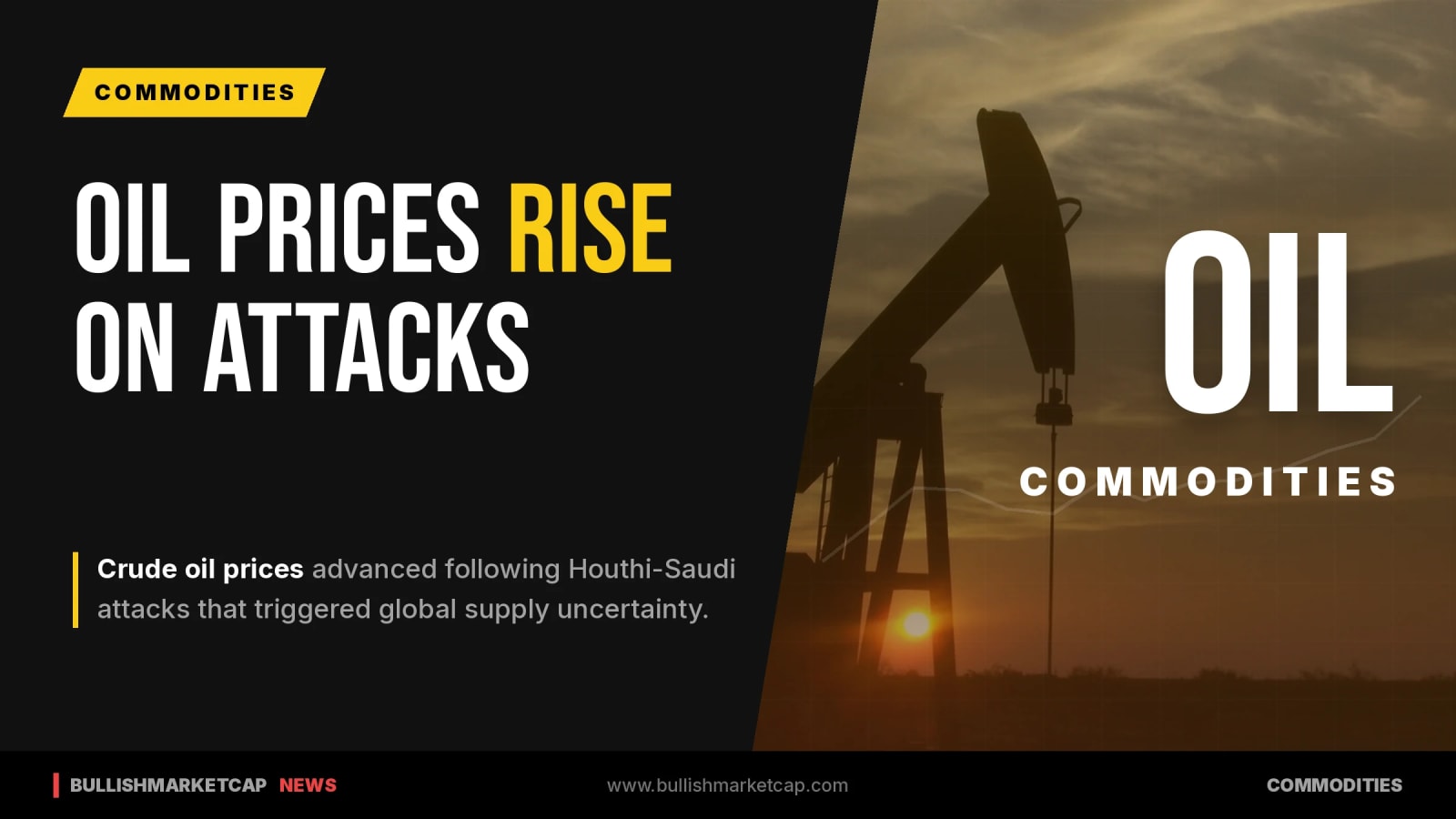 Oil Prices Rise on Houthi-Saudi Attacks and Supply Fears