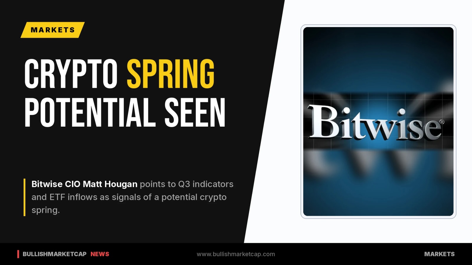Bitwise Citing Q3 Charts to Point Toward Crypto Spring
