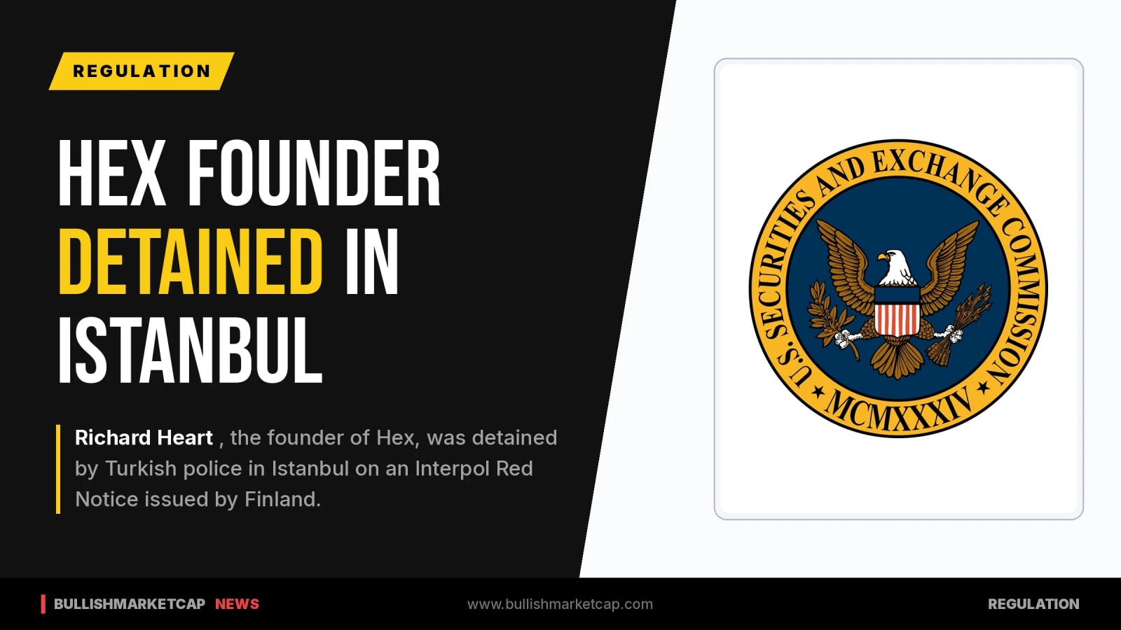 Hex Founder Richard Heart Detained in Istanbul