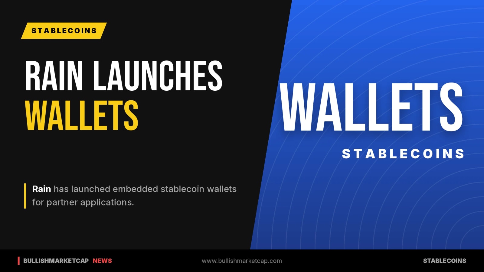 Rain Launches Embedded Stablecoin Wallets For Partner Apps