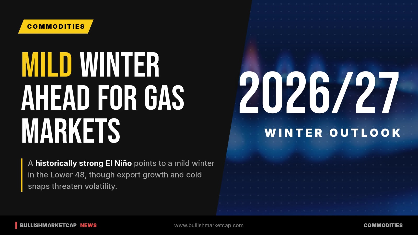 El Niño Signals Mild Winter as Gas Volatility Persists