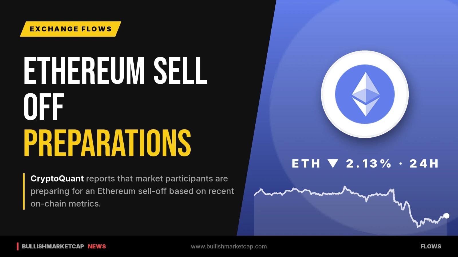 CryptoQuant Reports Ethereum Sell Off Preparations