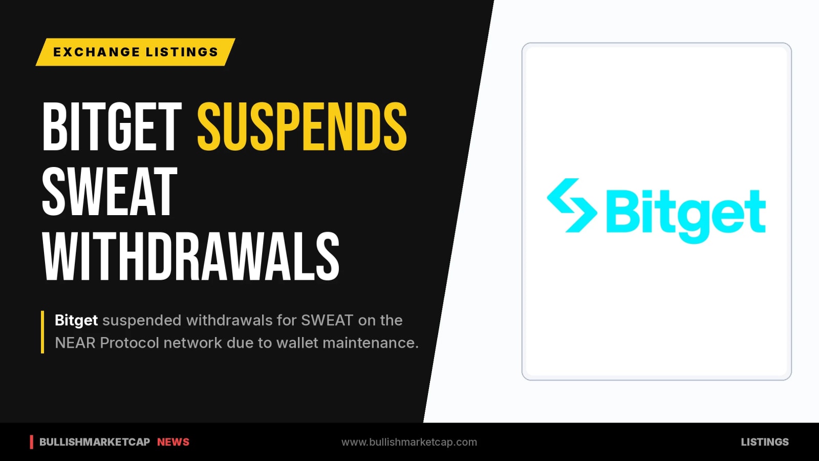 Bitget Suspends SWEAT Token Withdrawals On NEAR Protocol