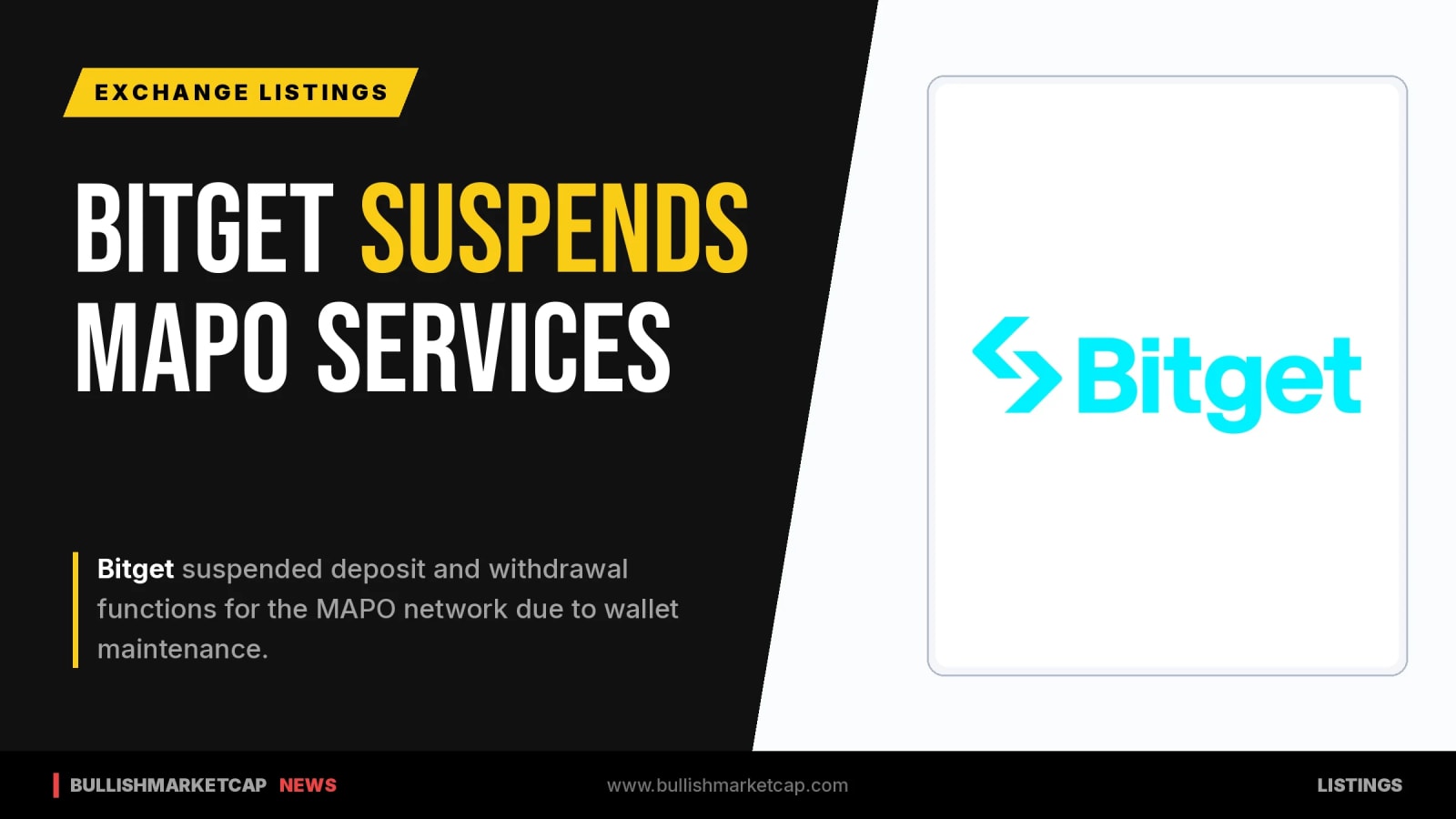 Bitget Suspends MAP Protocol Network Deposits And Withdrawals