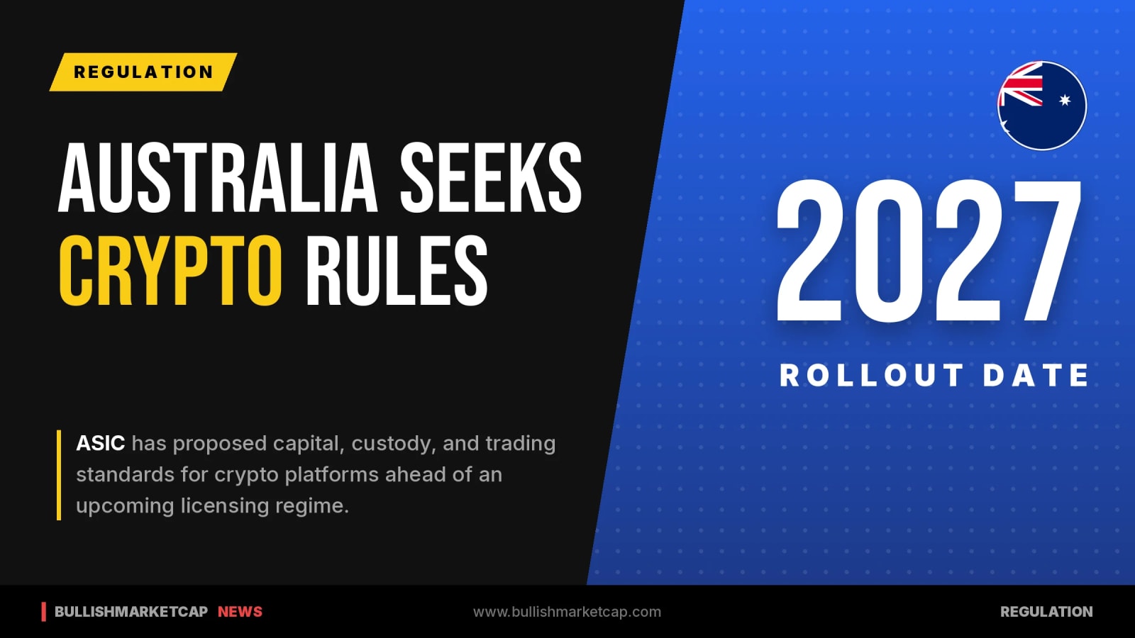Australia Seeks Feedback on Crypto Rules Ahead of 2027 Rollout