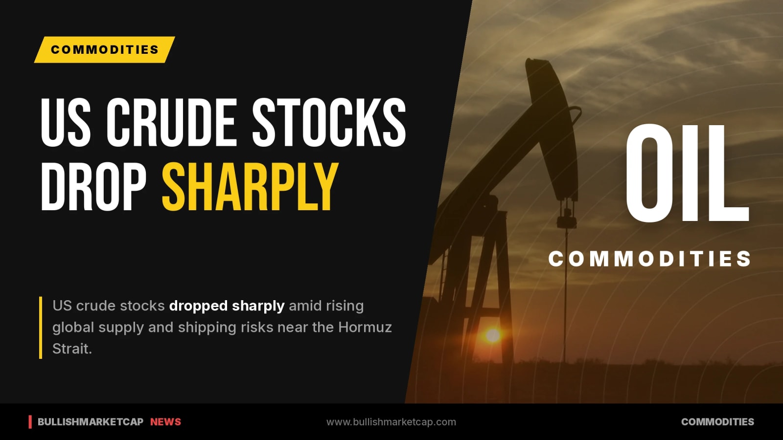 US Crude Stocks Drop Sharply Amid Hormuz Shipping Risks