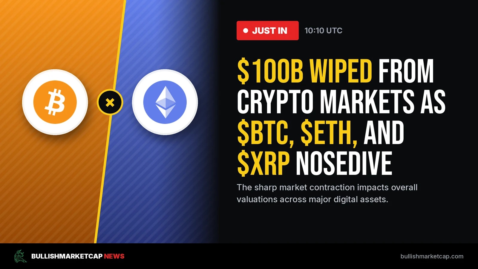 $100B Wiped From Crypto Markets As Major Assets Nosedive