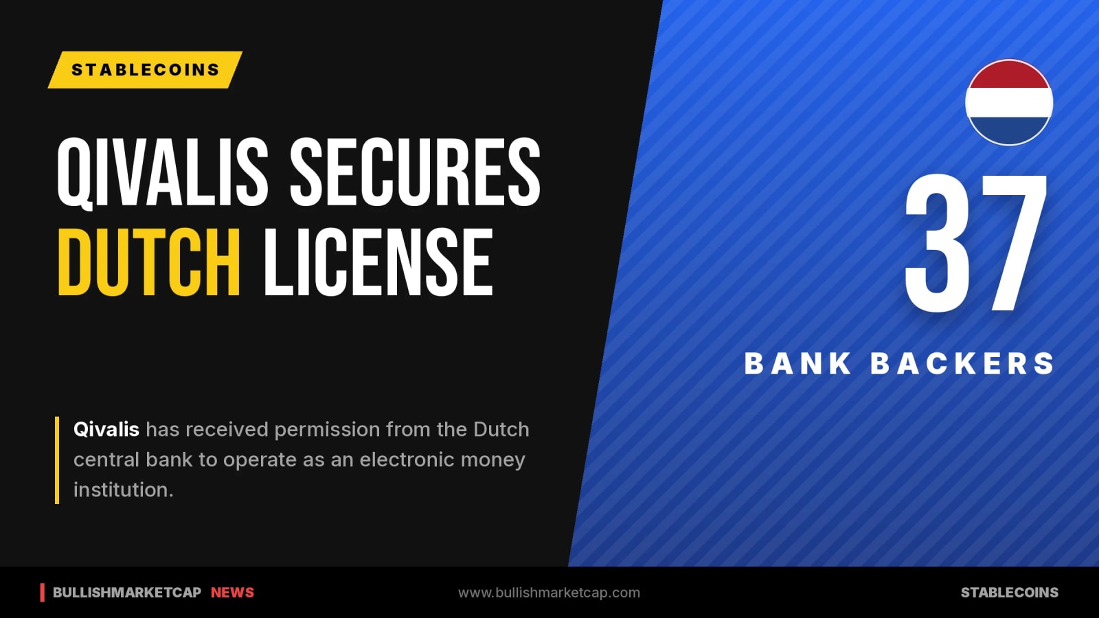 Qivalis Secures Dutch License for Proposed Euro Token