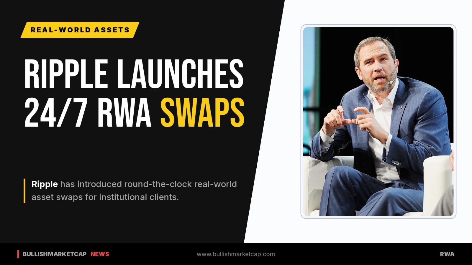 Ripple Deepens Wall Street Push With 24/7 RWA Swaps