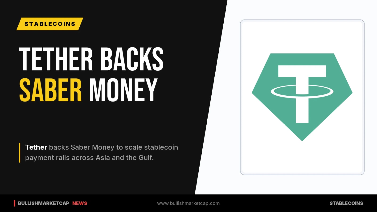 Tether Backs Saber Money For Asian Stablecoin Rails