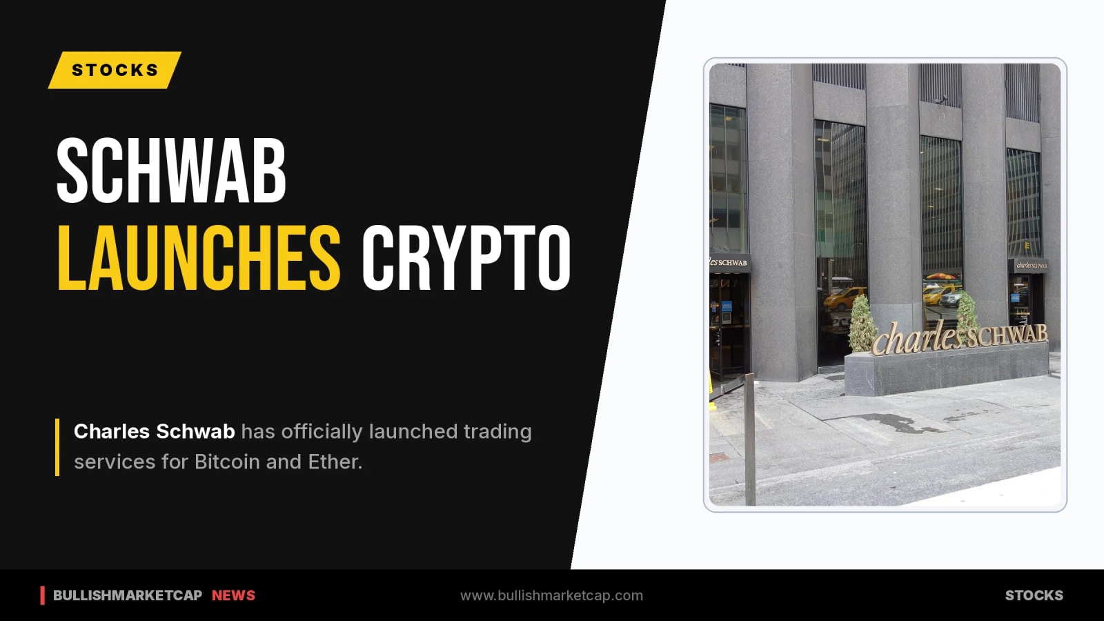 Charles Schwab Launches Bitcoin And Ether Trading