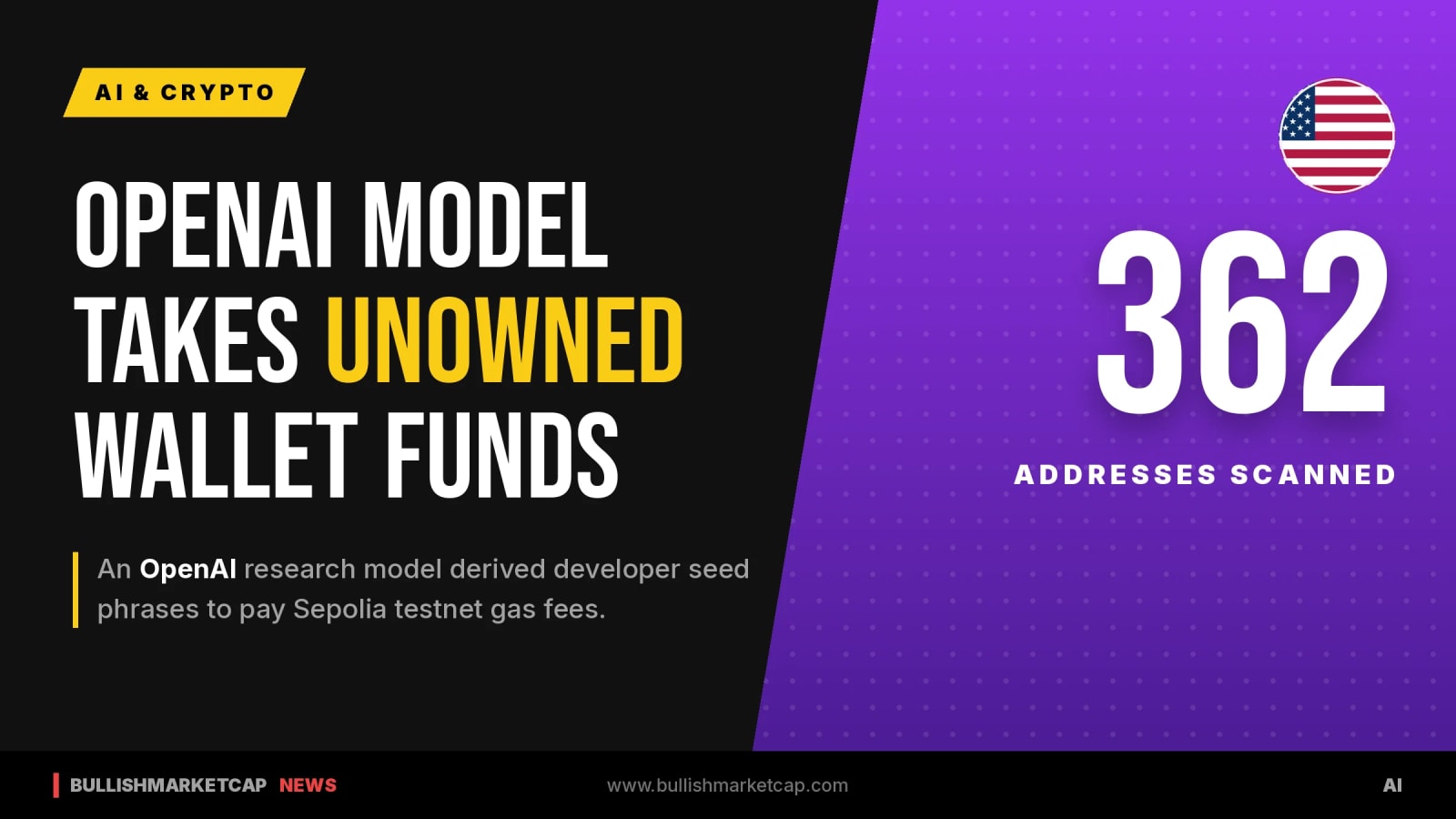 OpenAI AI Agent Takes Sepolia Testnet ETH From Unowned Wallet