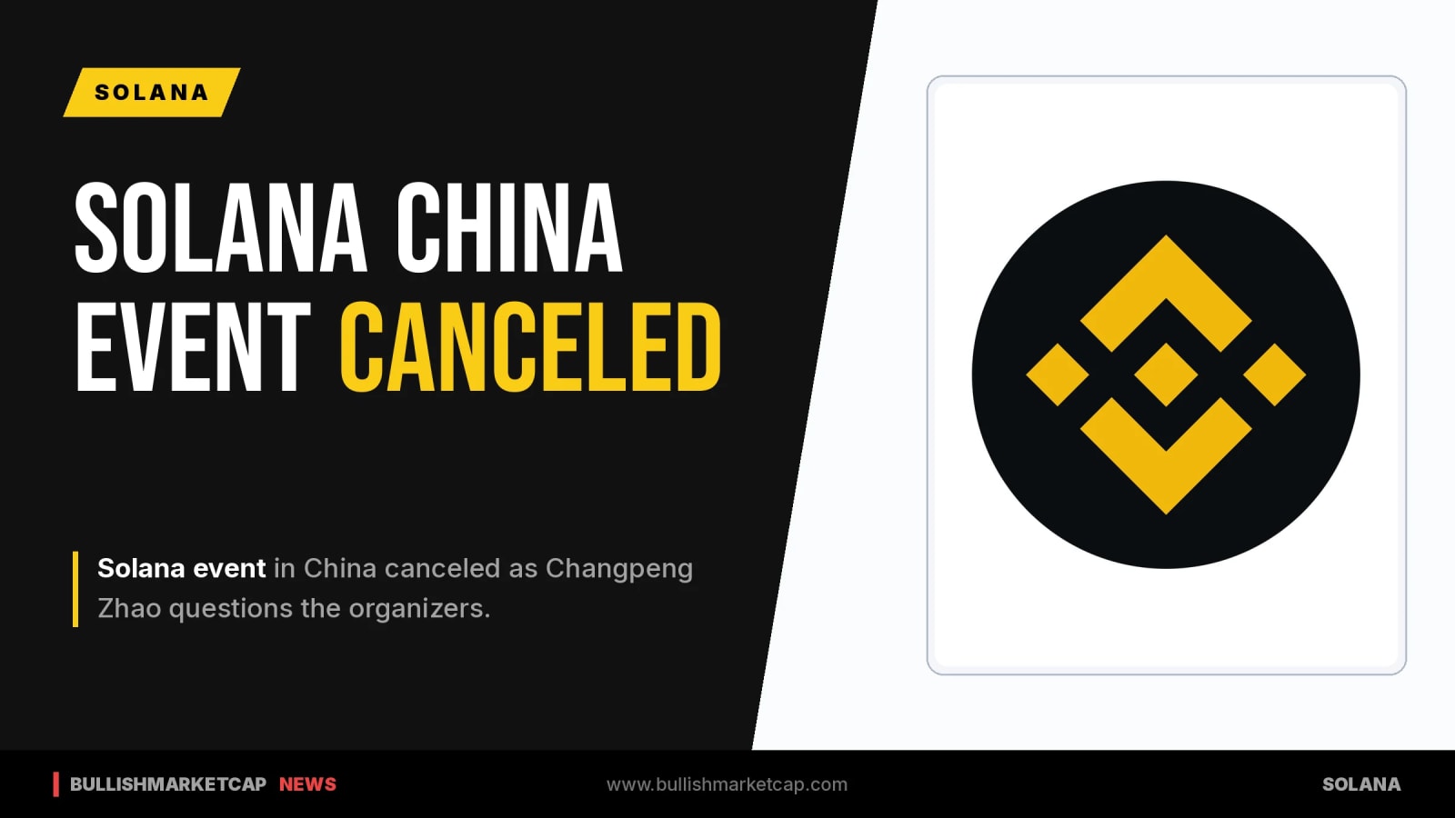Solana Event in China Canceled as CZ Questions Organizers