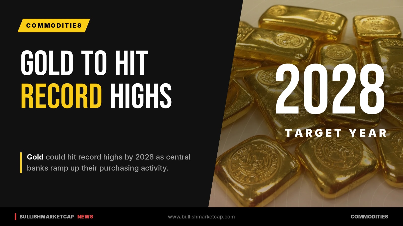 Gold Could Hit Record Highs by 2028 on Central Bank Buying