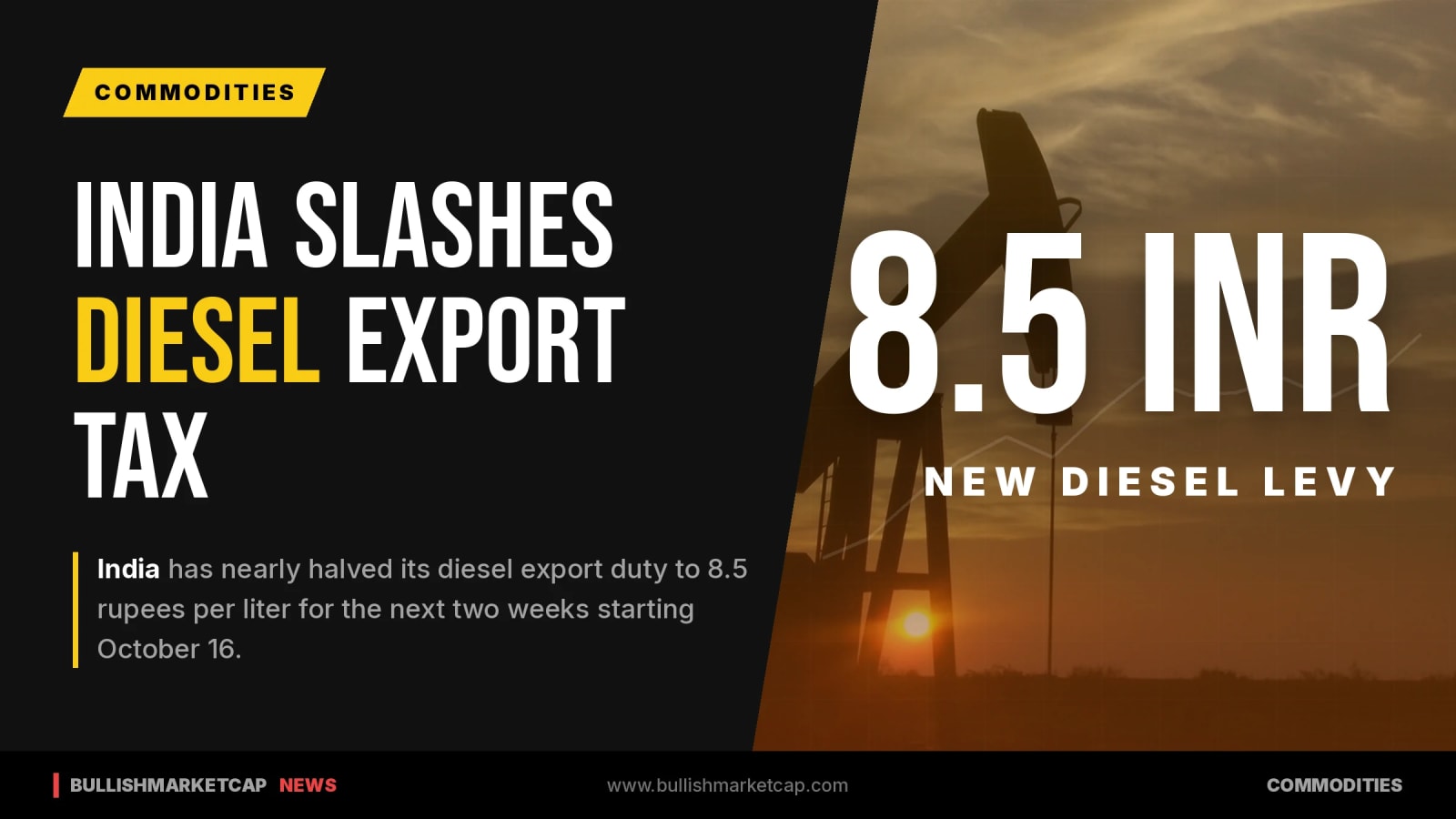 India Slashes Diesel Export Tax Amid Global Fuel Crunch