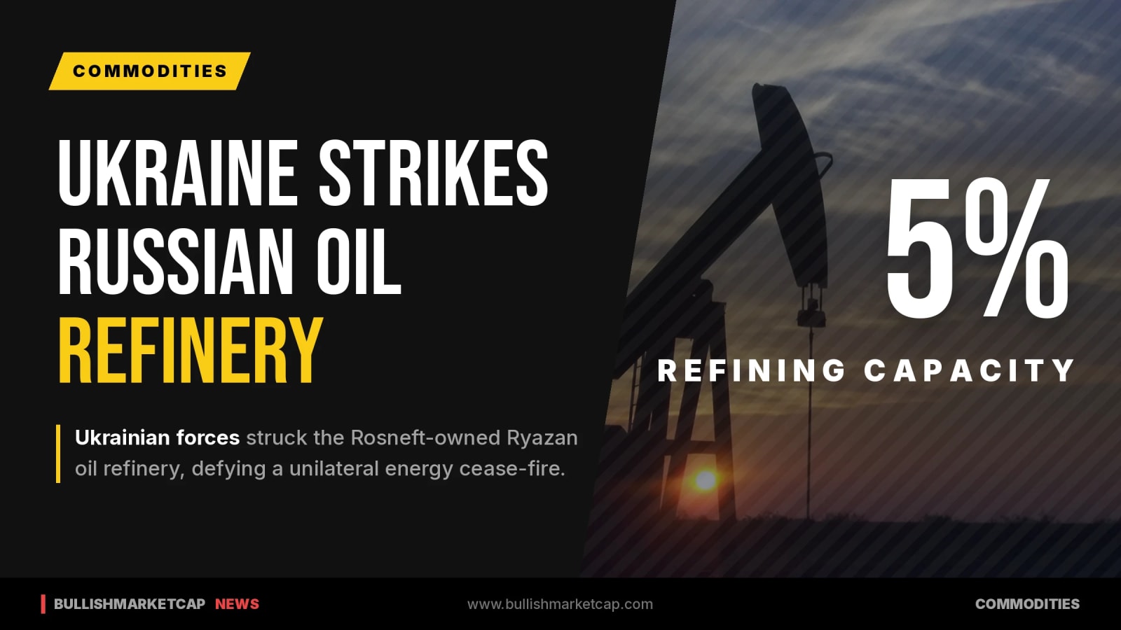 Ukraine Resumes Russian Oil Strikes Despite US Cease-Fire Call