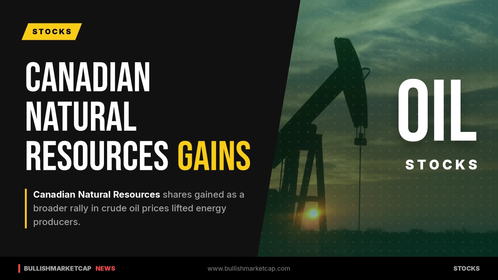 Canadian Natural Resources Gains Amid Crude Oil Rally