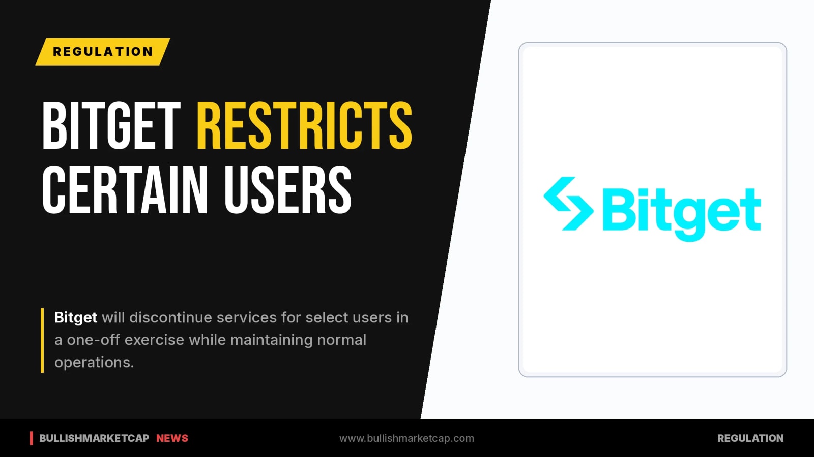 Bitget to Discontinue Services for Some Users in One-Off Move