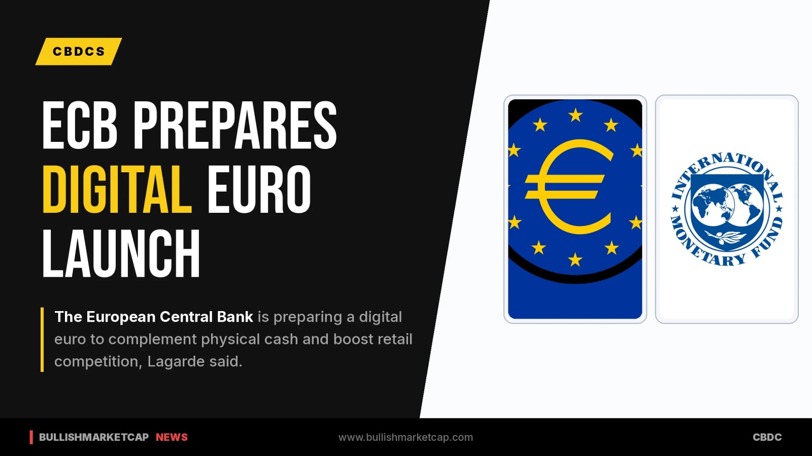 ECB Prepares Digital Euro to Complement Cash, Lagarde Says