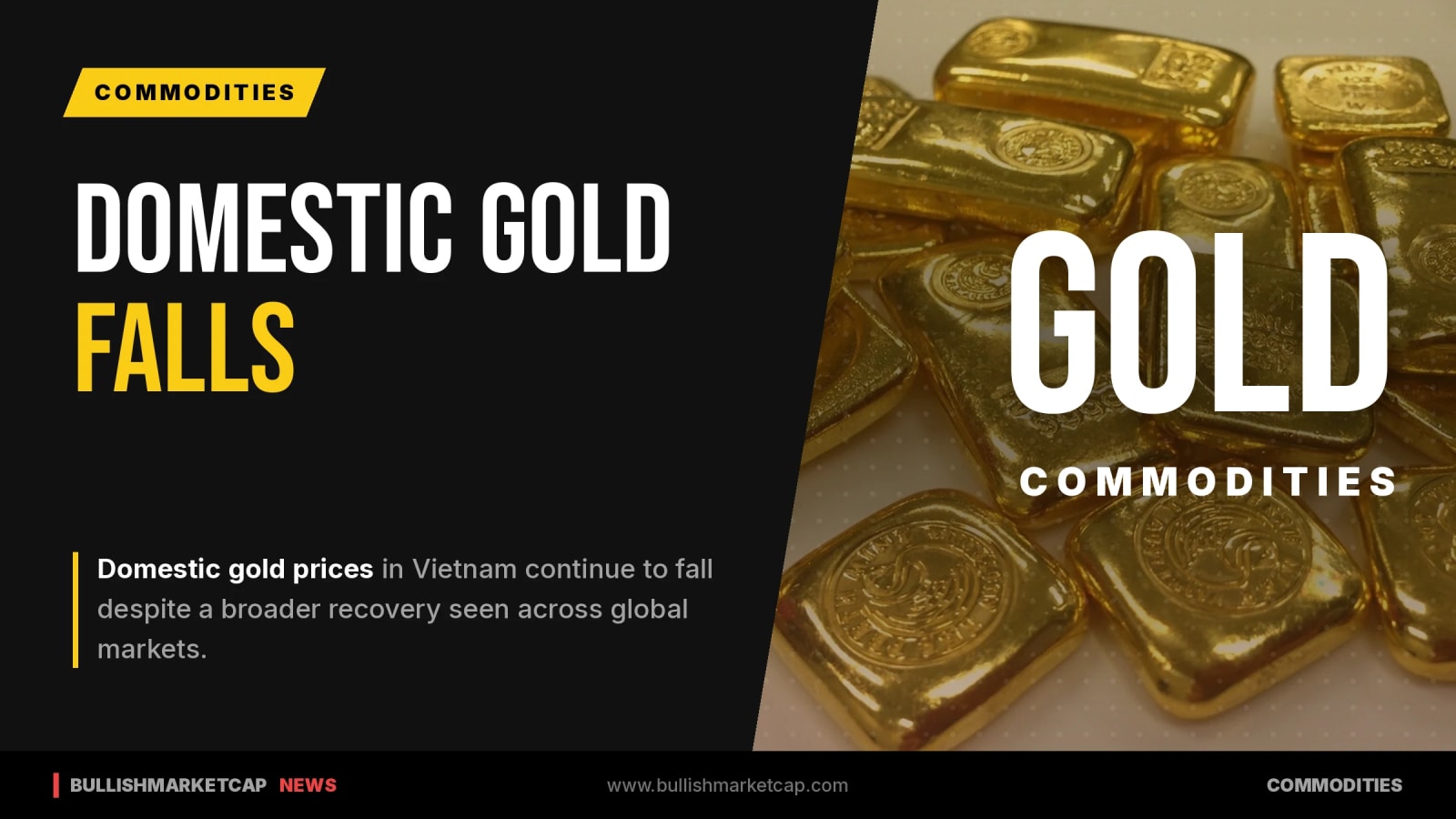 Domestic Gold Prices Fall Despite Global Recovery
