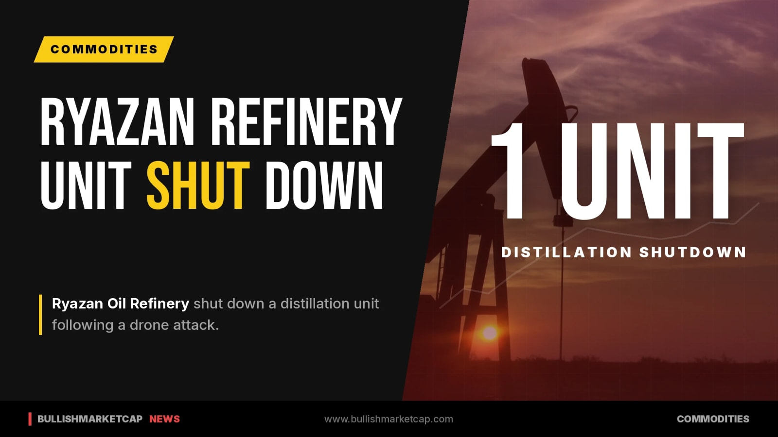 Ryazan Oil Refinery Unit Shut Down After Drone Attack