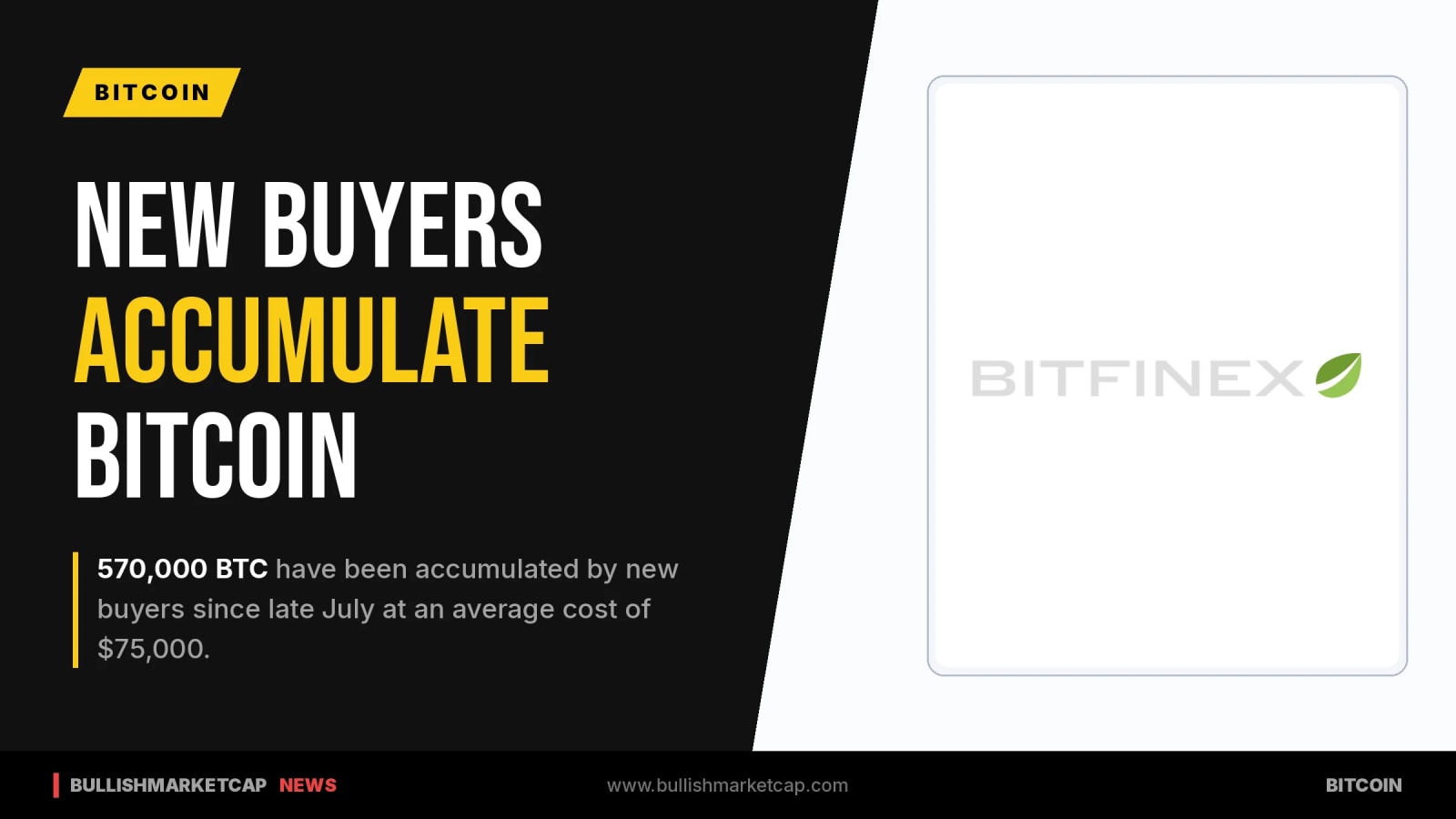 New Bitcoin Buyers Accumulate 570,000 BTC Since July