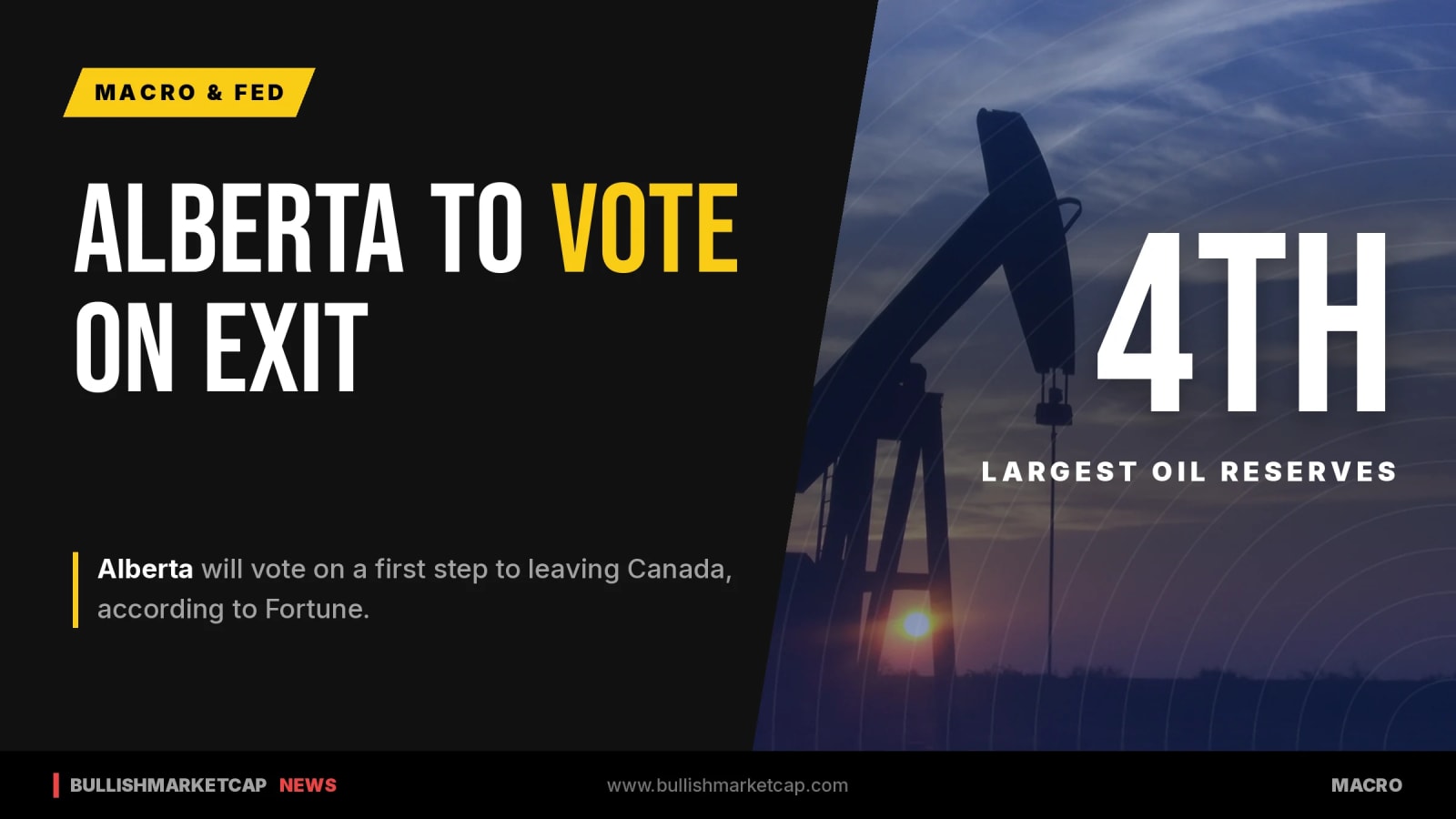 Alberta Set to Vote on First Step Toward Leaving Canada