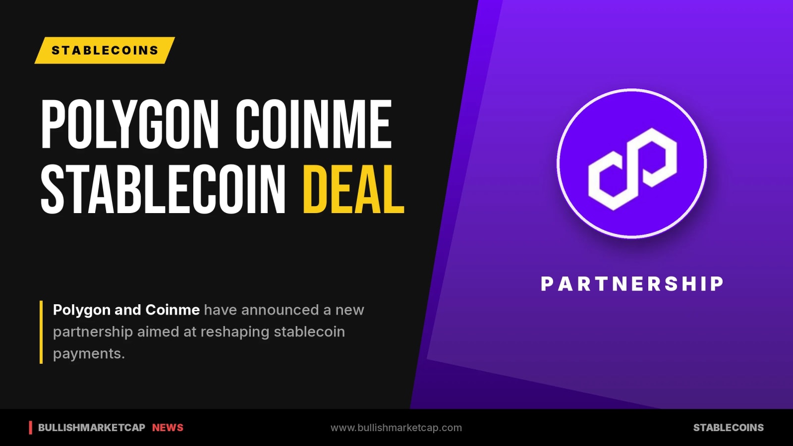 Polygon and Coinme Partner on Stablecoin Payments