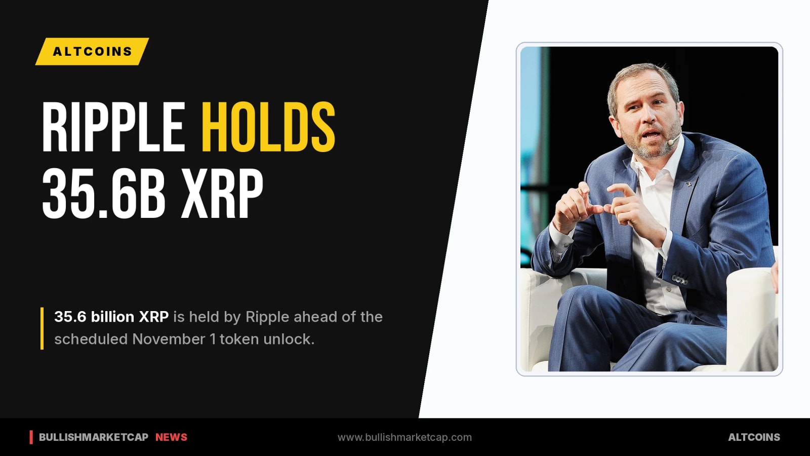 Ripple Holds 35.6B XRP Ahead of Nov 1 Unlock