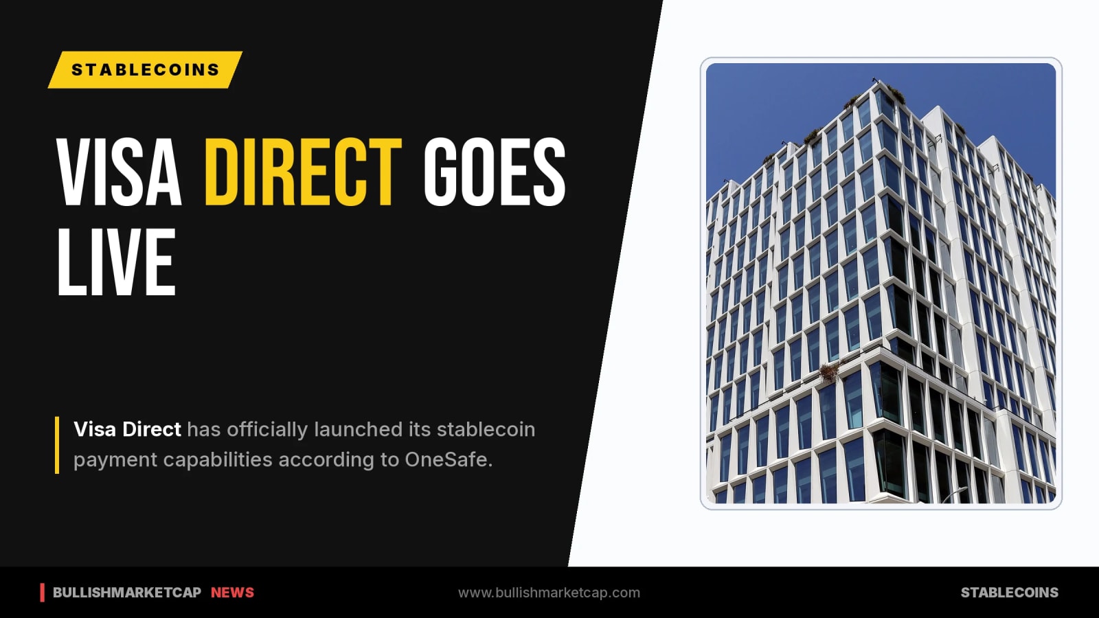Visa Direct Launches Stablecoin Payment Support