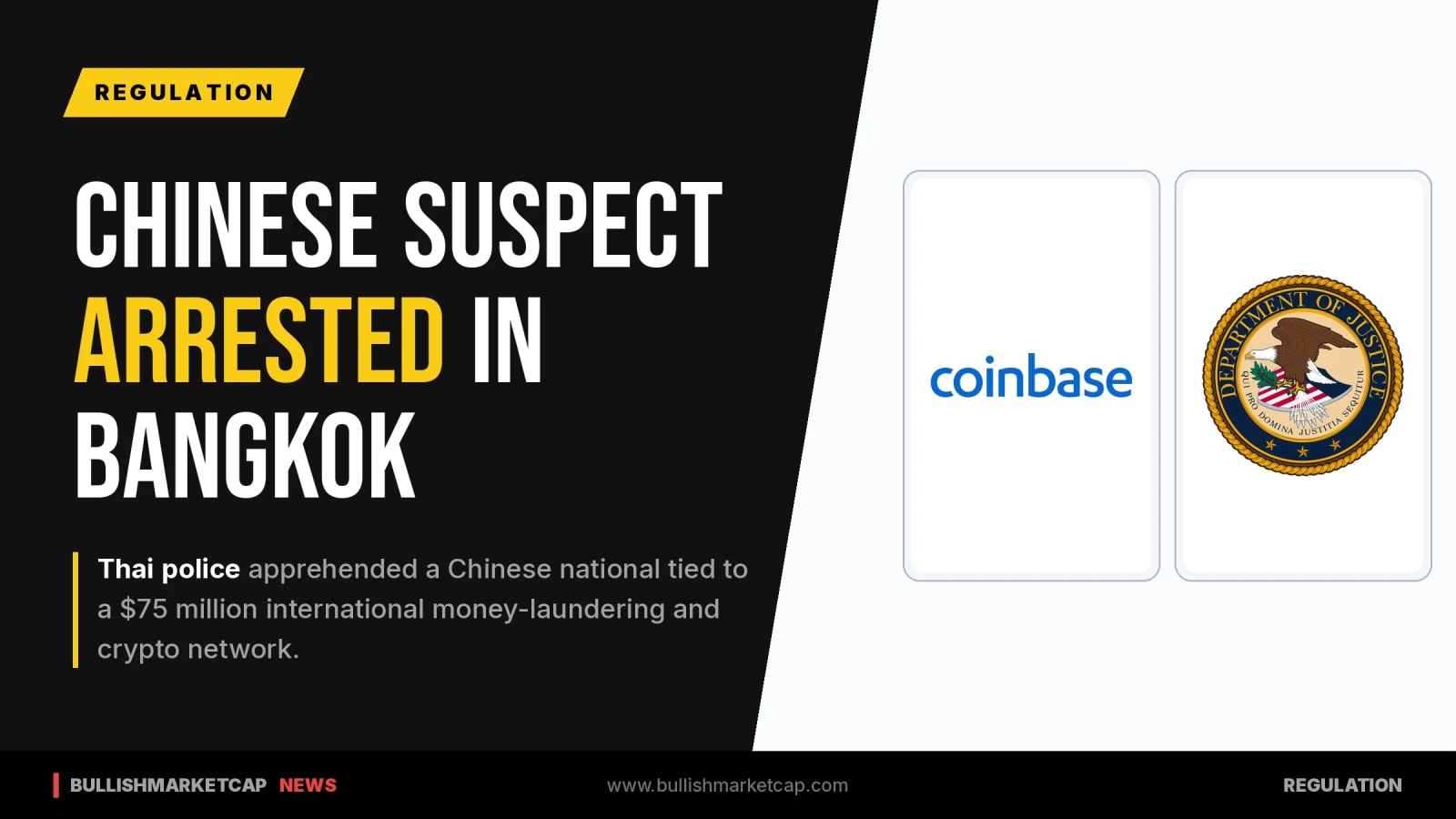 Thai Police Arrest Chinese Suspect in $75M Crypto Ring