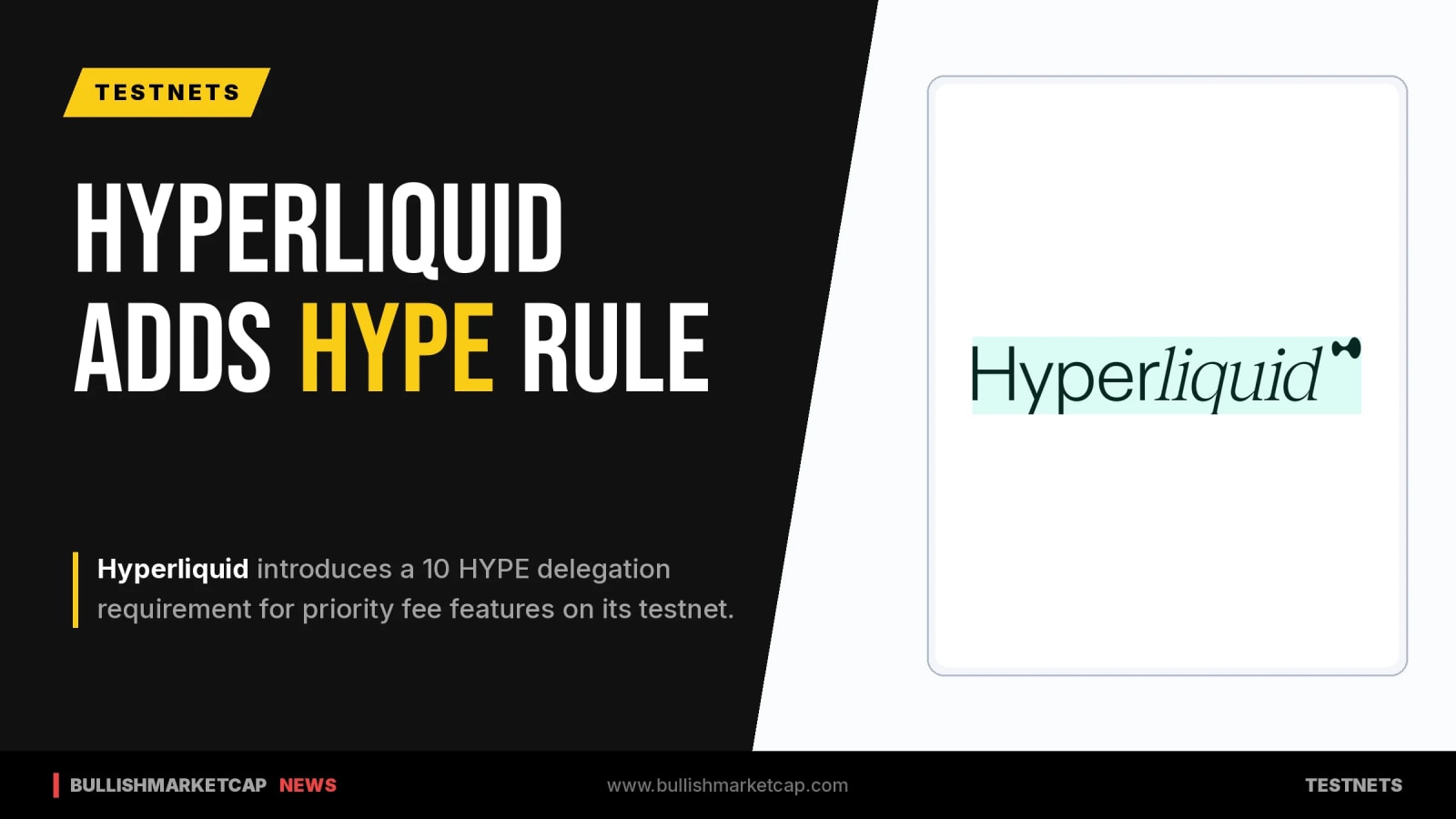 Hyperliquid Tests Priority Fee Rules With 10 HYPE Delegation Rule