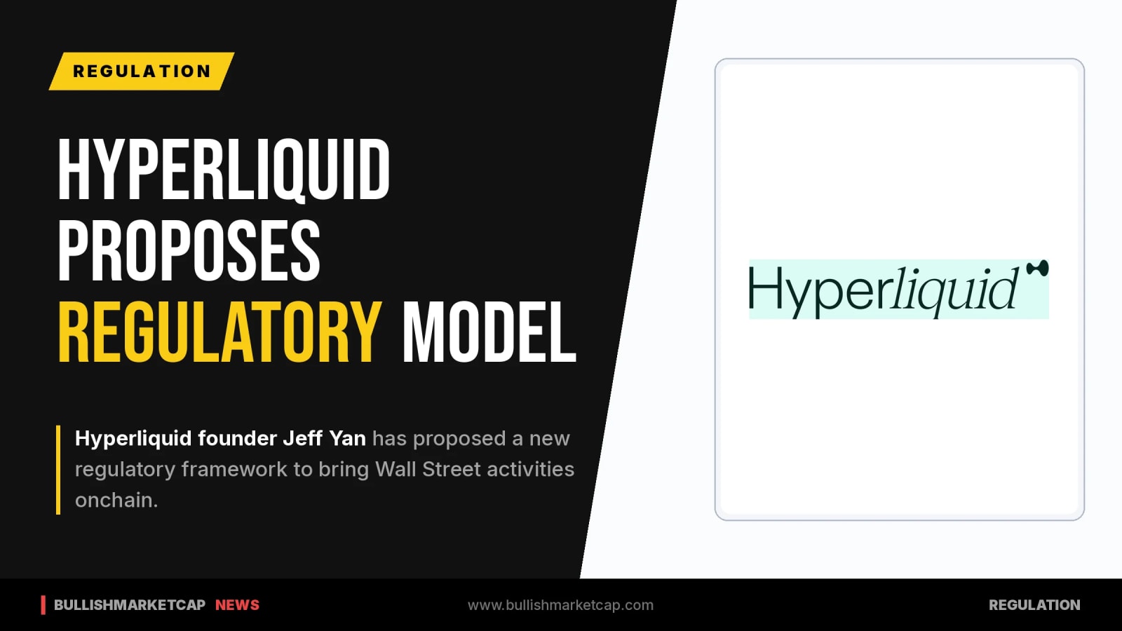Hyperliquid Founder Proposes Onchain Wall Street Model