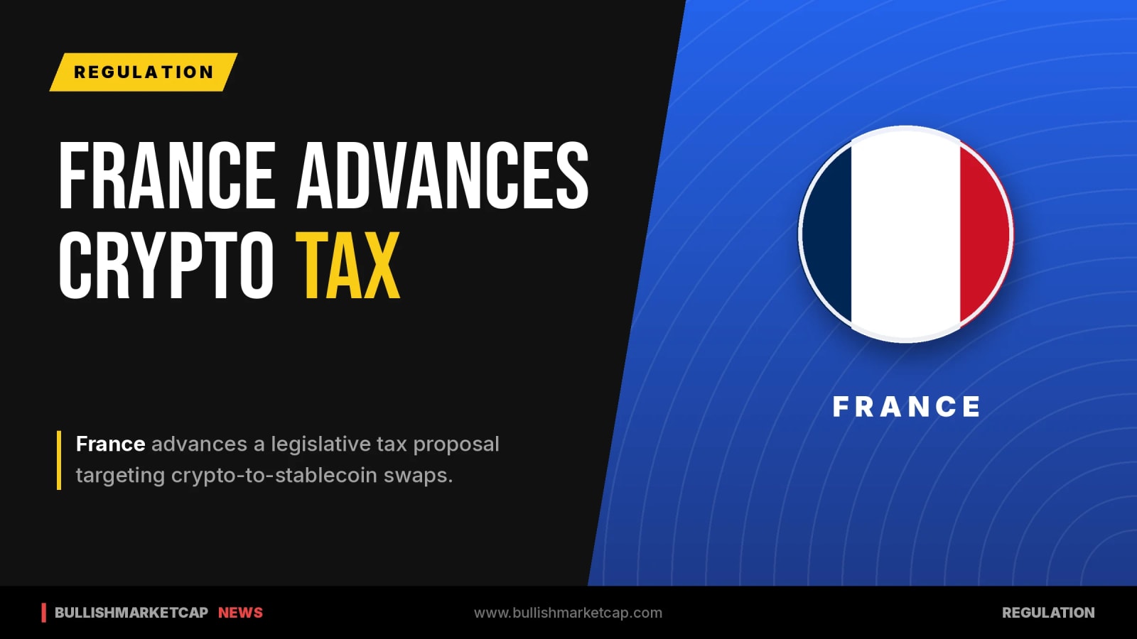 France Advances New Tax Proposal on Crypto Swaps