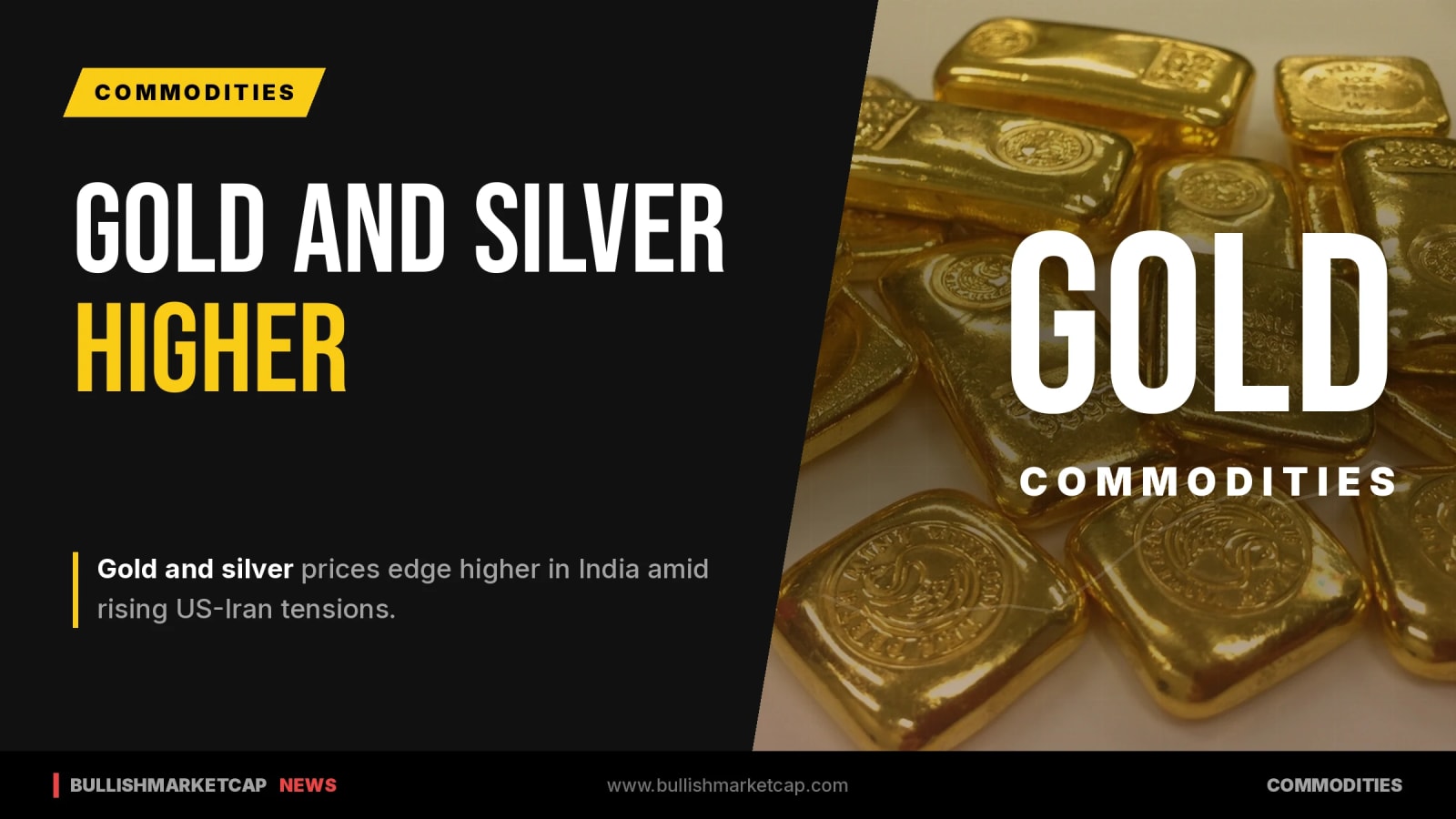 Gold and Silver Prices Edge Higher in India on US-Iran Tensions