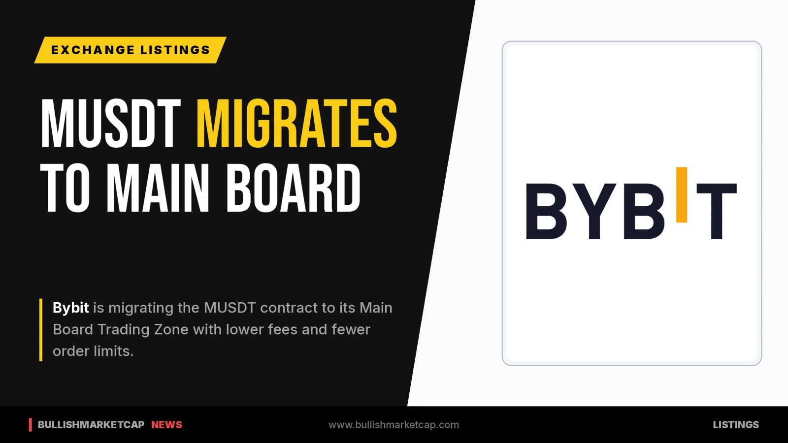 Bybit Moves MUSDT Contract to Main Board Trading Zone