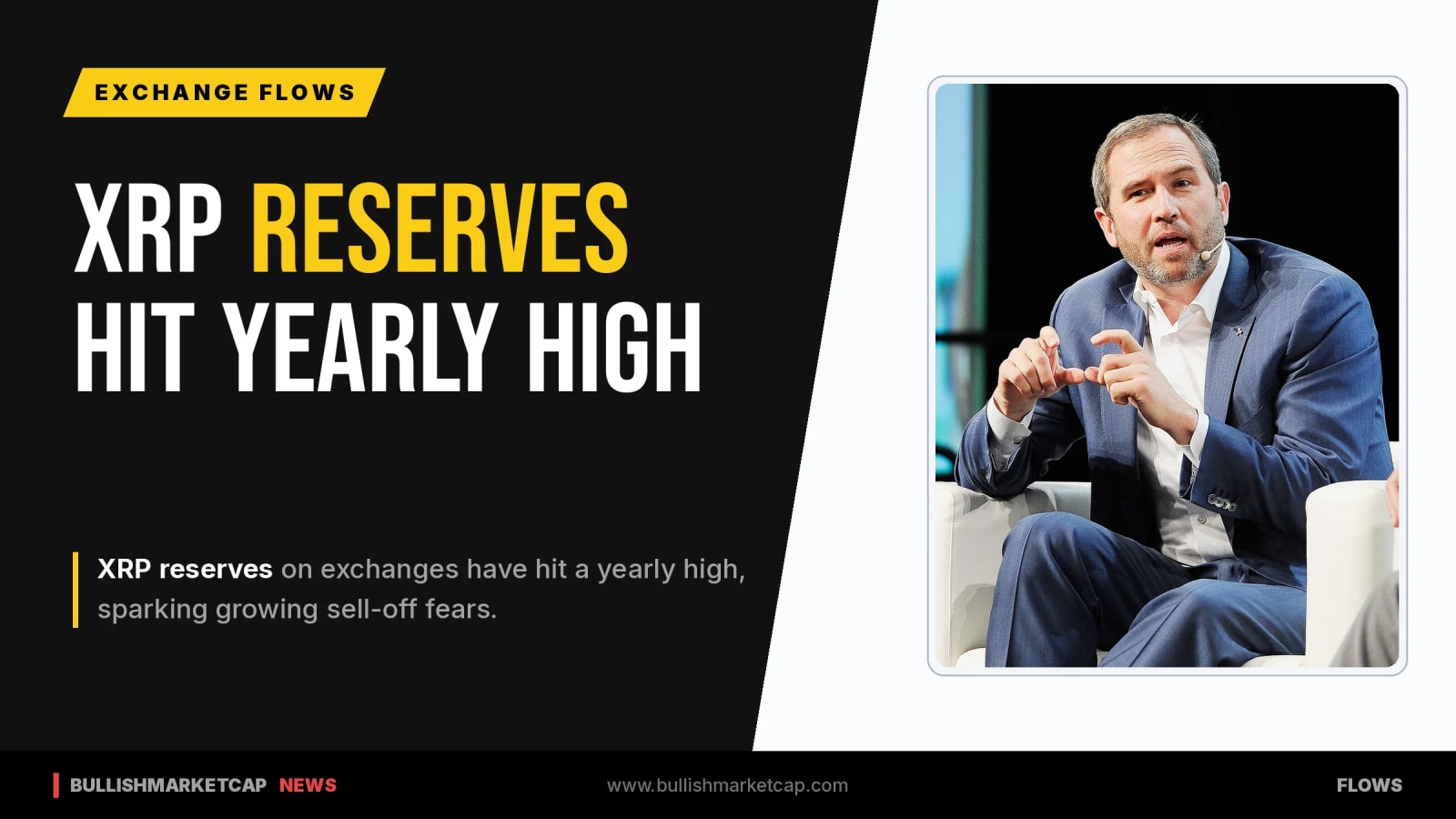 XRP Sell-Off Fears Grow as Exchange Reserves Hit Yearly High