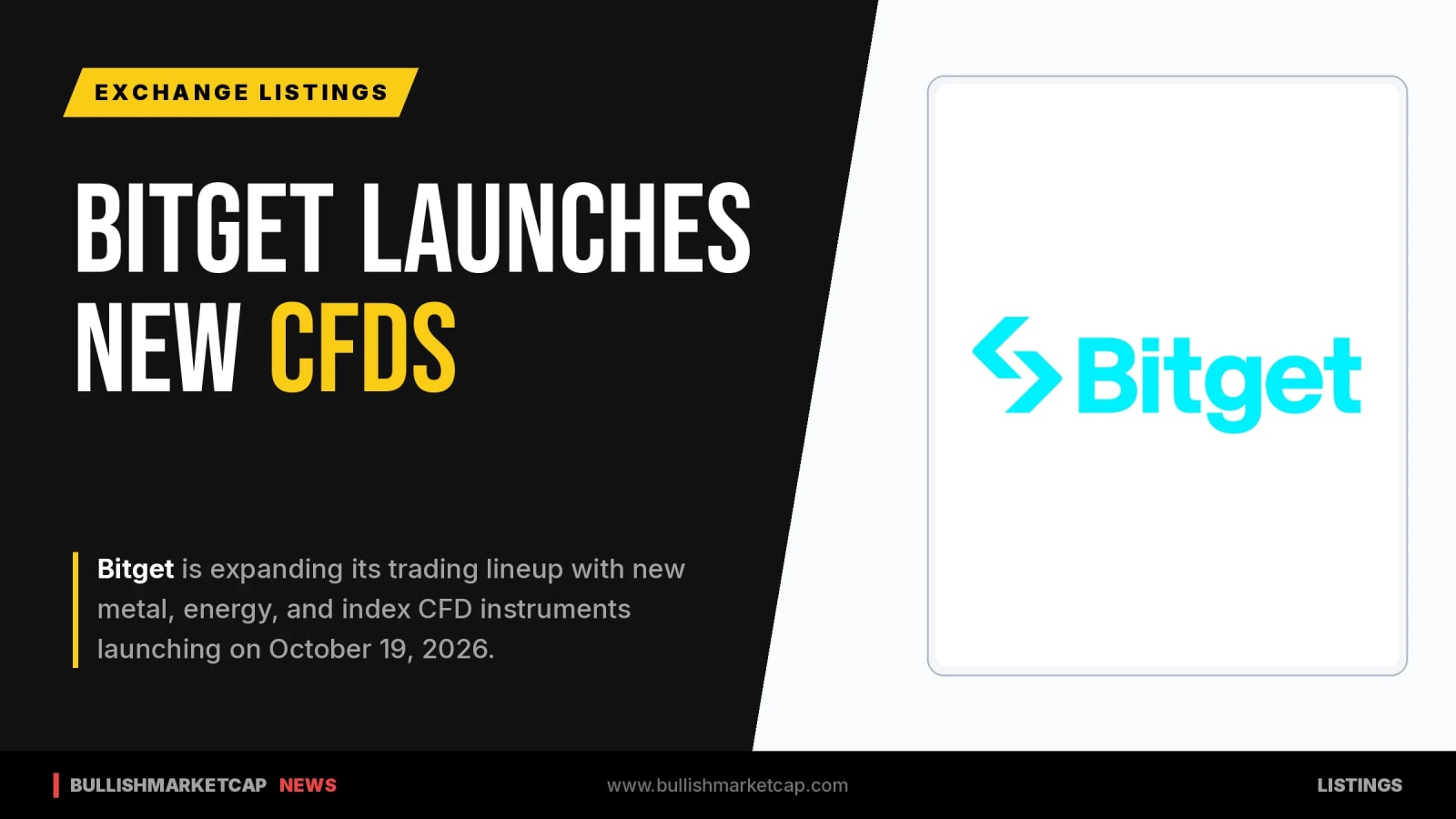 Bitget Launches New CFD Trading Instruments